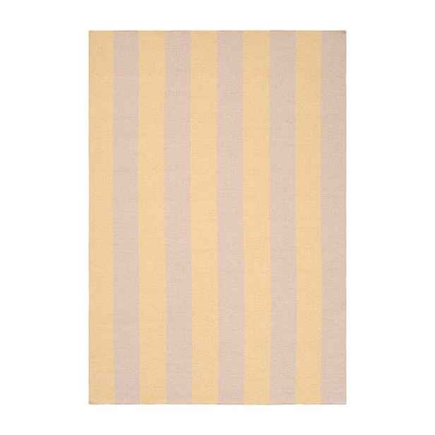 Žlutý/béžový ručně tkaný koberec s příměsí vlny 160x230 cm Sissel – Jotex