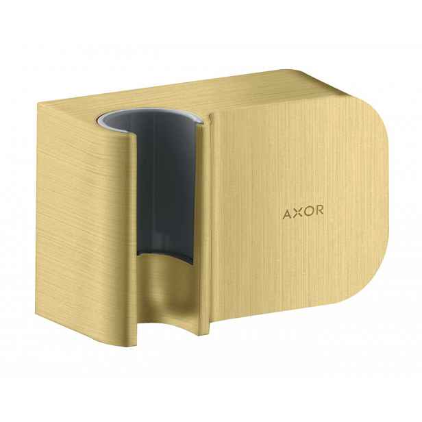 Axor One - Nástěnné kolínko s držákem, kartáčovaná mosaz 45723950