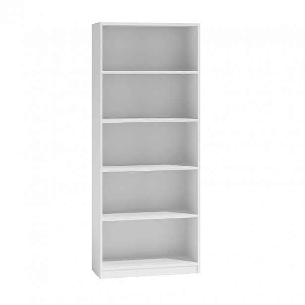 Úzká knihovna RAUNO - 60 cm, bílá