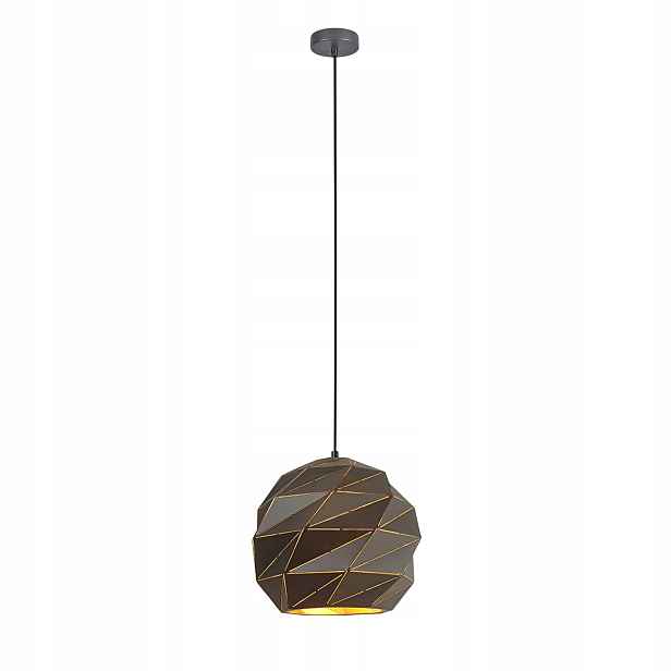 Moderní závěsná lampa Italux Palermo antracit