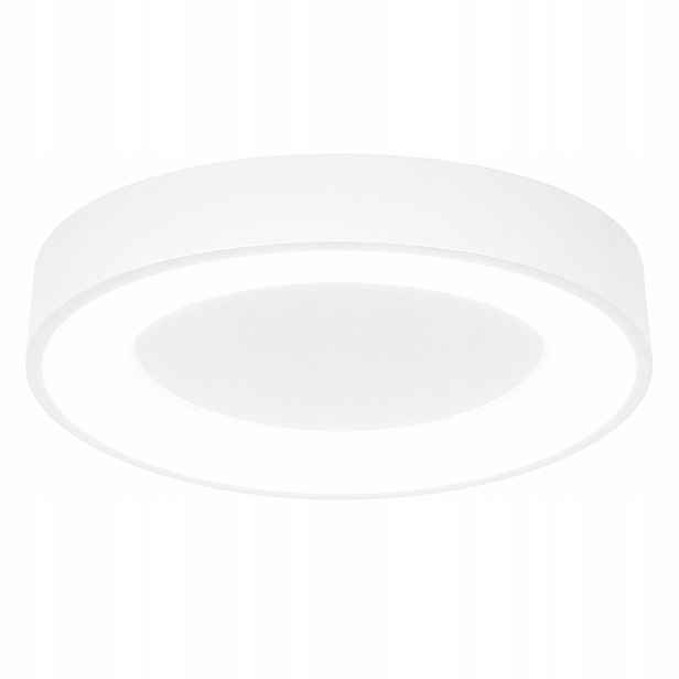 Bílý Stropní Svítidlo Závěsný Led 60 CM Kulatý Moderní Design Ovládaný Dálkovým Ovladačem