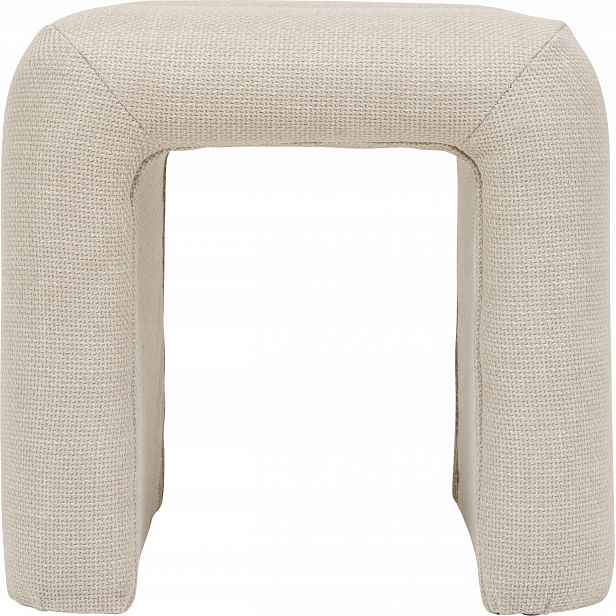 Čalouněný Stůl Polyester Krémový 43X42X44 CM