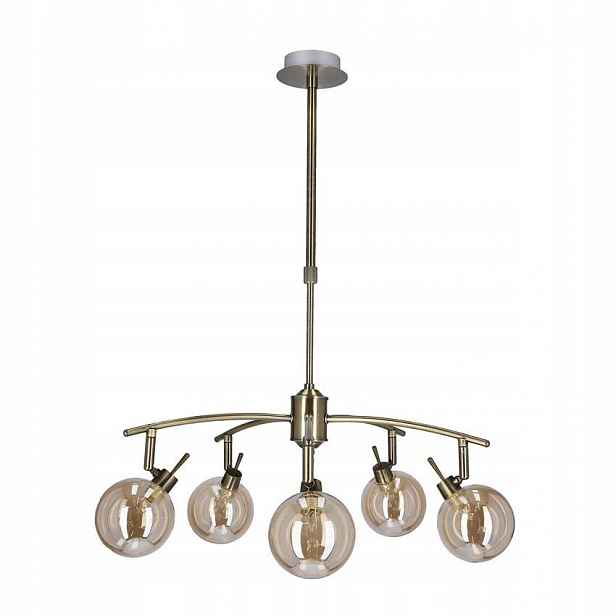 Pětiramenné patinované závěsné svítidlo 5xG9 40E Lentini 35-16331 Candellux