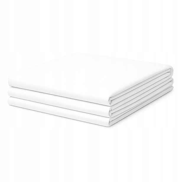 Prostěradlo Bílé Hladké Hotelové 350x300 Bavlna 150 g