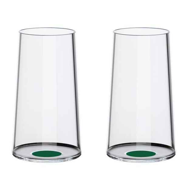 Sklenice flétna Trebonn SplitGlass, 2 ks Barva: zelená