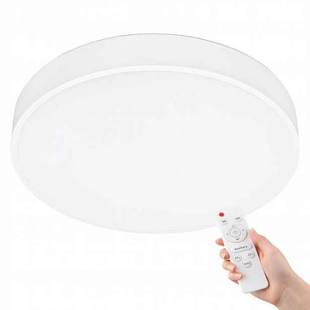 Stropní Svítidlo Bílá 60 CM Kulatá Stropní Lampa S Dálkovým Ovládáním Do Obývacího Pokoje, Variabilní