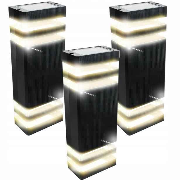 3x Vodotěsná venkovní lampa na zeď Nástěnné svítidlo na terasu Fasádu domu