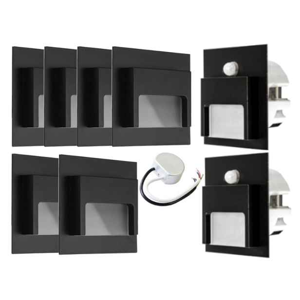 Sada schodišťových světel Halogen Led 8x senzory