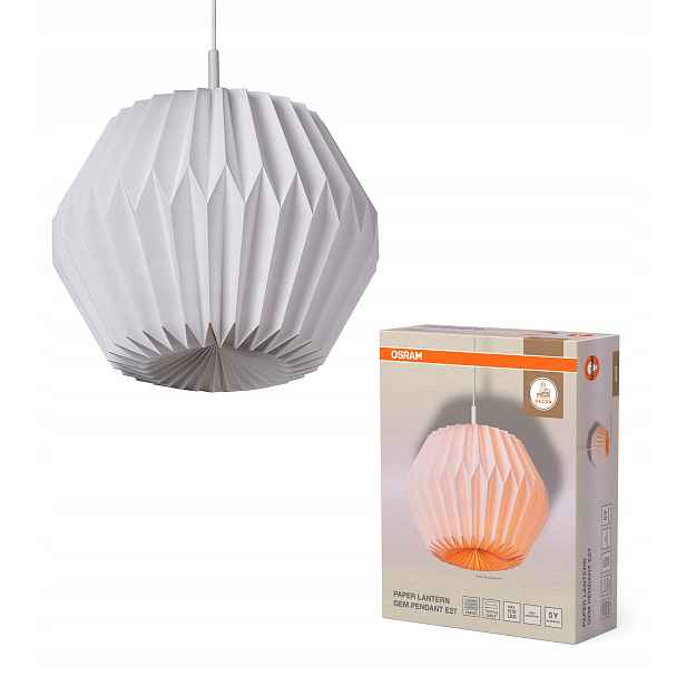 Dekorační Papírová Lampa Gem Pend E