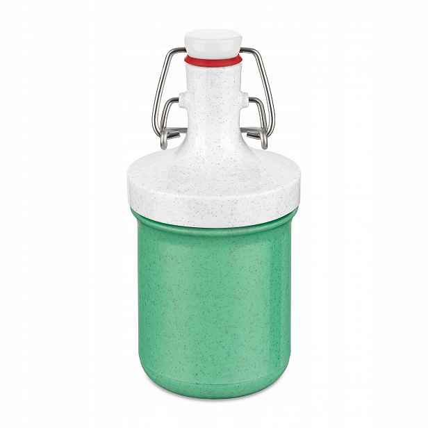 Mini Zelená Láhev Na Vodu Plopp Pro Dítě Vzduchotěsná Zátka 200 Ml Koziol