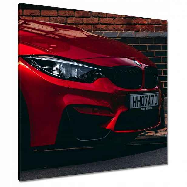 Obrazy 80x80 Červené Bmw Auto
