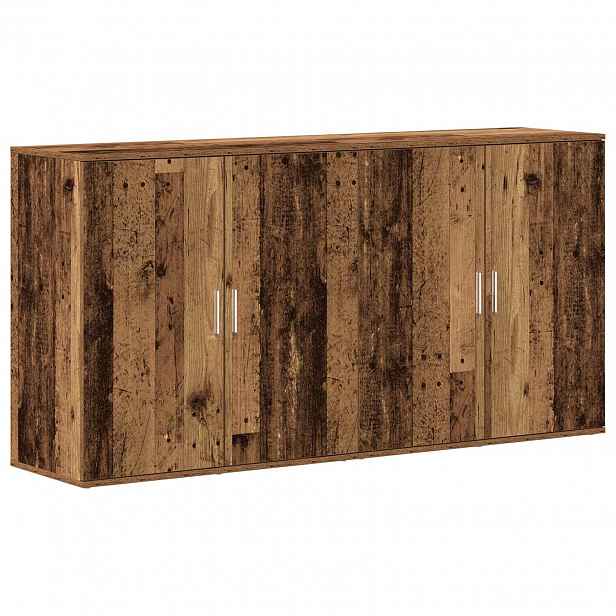 vidaXL Servírovací skříň 2 ks Staré dřevo 79 x 38 x 80 cm