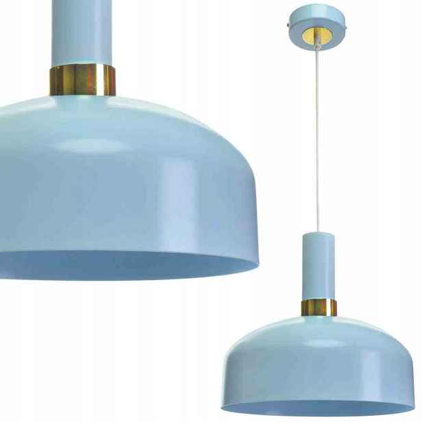 Závěsná lampa Malmo Blue 1xE27