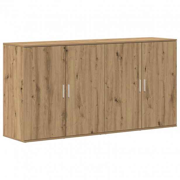 vidaXL Servírovací skříň 2 ks Artisanový dub 79 x 38 x 80 cm