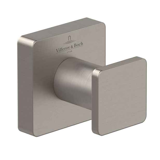 Villeroy & Boch Elements Striking - Háček, matný kartáčovaný nikl TVA15201100064