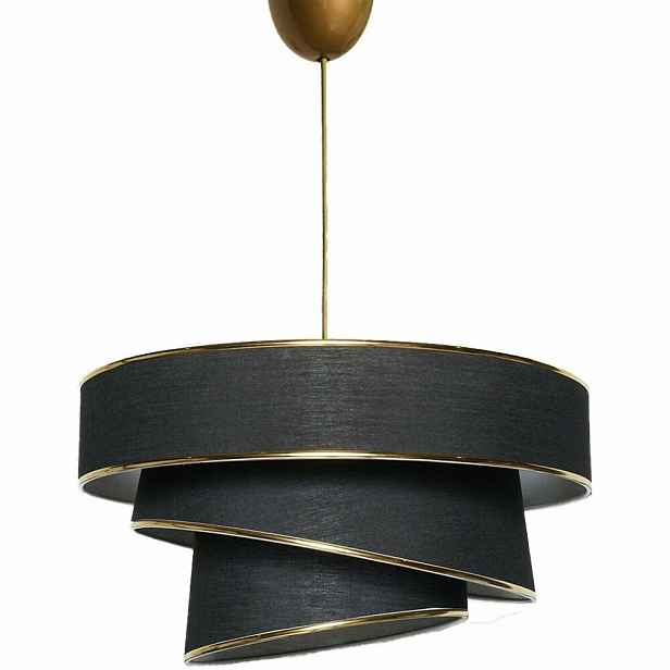 Závěsný lustr Couper - Black, Gold