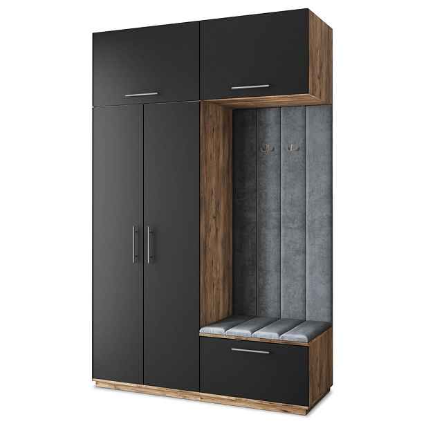 MASSENO MODERNÍ PŘEDSÍŇOVÁ SESTAVA REMA, 150/240/60 cm, dub Lefkas
