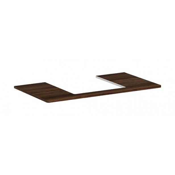 Deska pod umyvadlo Hansgrohe Xelu Q 980x1,6x55 cm tmavý ořech 54095630