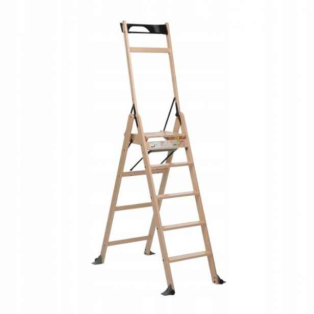 Dřevěný žebřík LaScala 5 Natural přírodní Foppapedretti