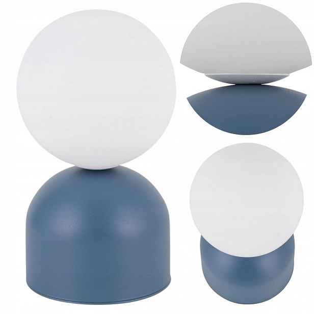 Stolní lampa Miki modrá 1xG9 stojací lampa noční loft na stůl obývací pokoj