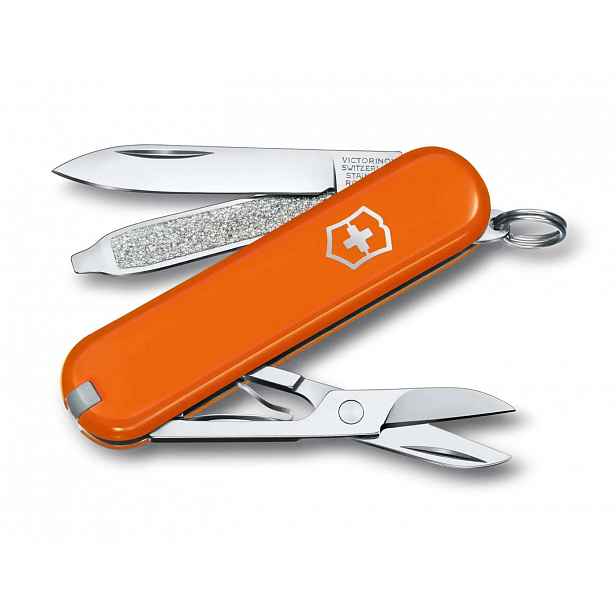 VICTORINOX - Malý kapesní nůž Classic SD Colors, 7 funkcí, oranžová 0.6223.83G