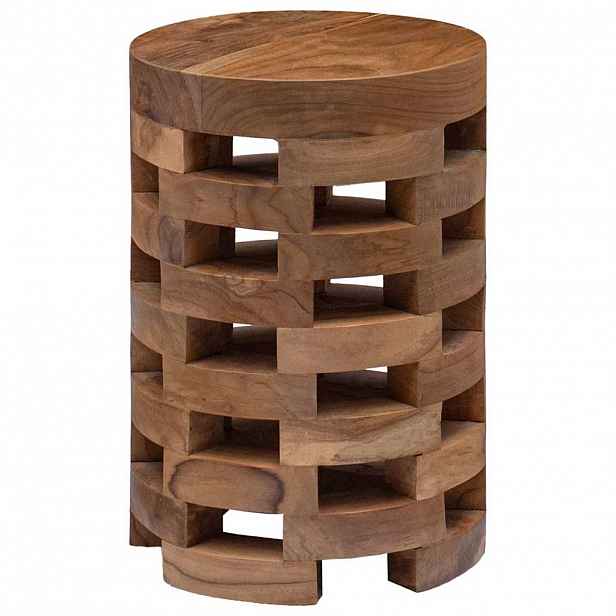vidaXL Noční stolek 30 x 30 x 45 cm masivní teakové dřevo