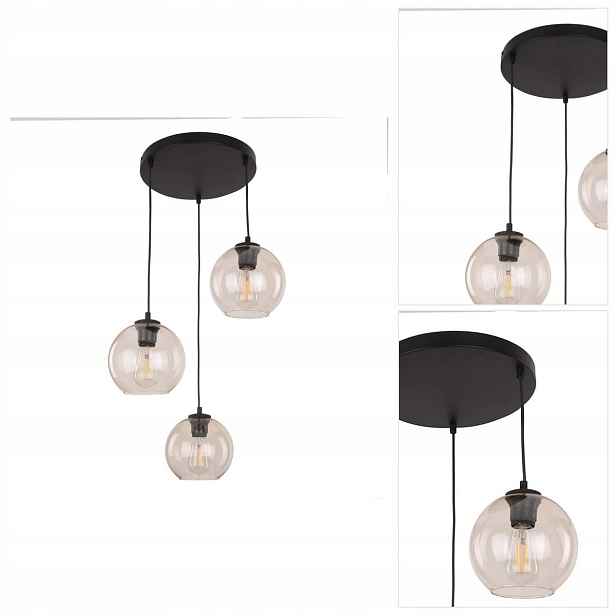 Závěsná lampa oranžová Cubus, moderní forma nad stůl Tk Lighting