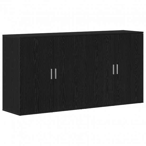 vidaXL Servírovací skříň 2 ks Černý dub 79 x 38 x 80 cm