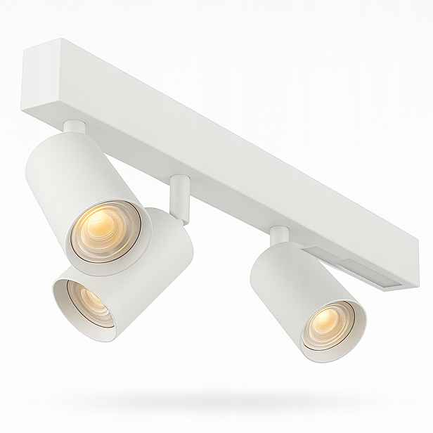 Stropní Svítidlo Halogenové svítidlo Spotová lišta na omítku 3X GU10 9W Led