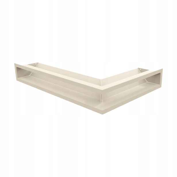 Ventilační mřížka do krbu Luft rohová levá 60x40x9 krémová
