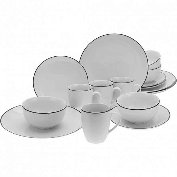 Creatable KOMBINOVANÁ SOUPRAVA Luna Black Line 16dílné