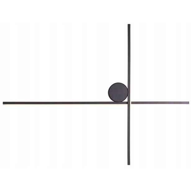 Nástěnné svítidlo Maxlight Arne Led černé 10W, IP44, 60x45 cm