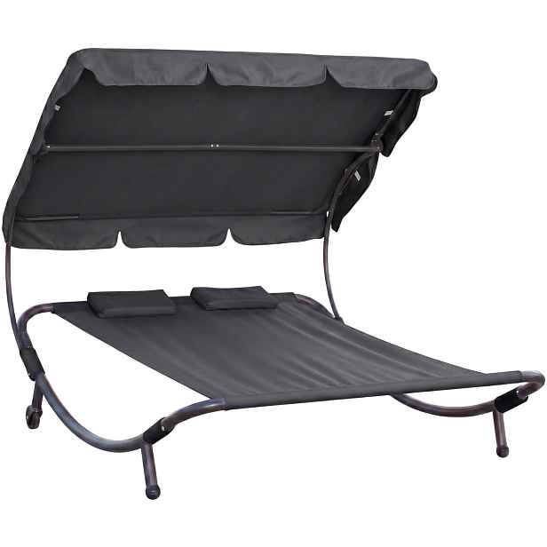 Relaxační lehátko pro 2 osoby Craftfield Bahama, černá