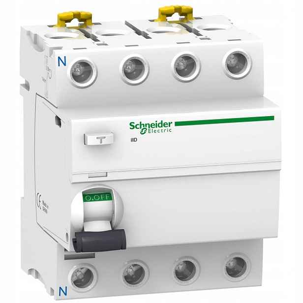 Schneider Electric Acti9 iID proudový jistič 4P 40A A9R24440