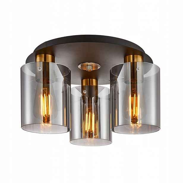 Stropní Svítidlo Stropní Svítidlo na omítku Sardo Mosaz 3xE27 40W Moderní Italux
