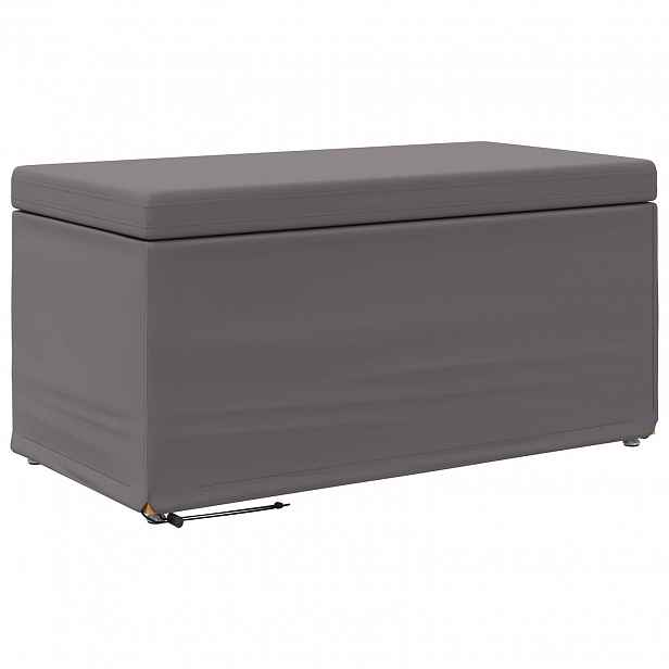 vidaXL Stolička Šedá 81 x 41 x 40 cm Umělá kůže a inženýrské dřevo