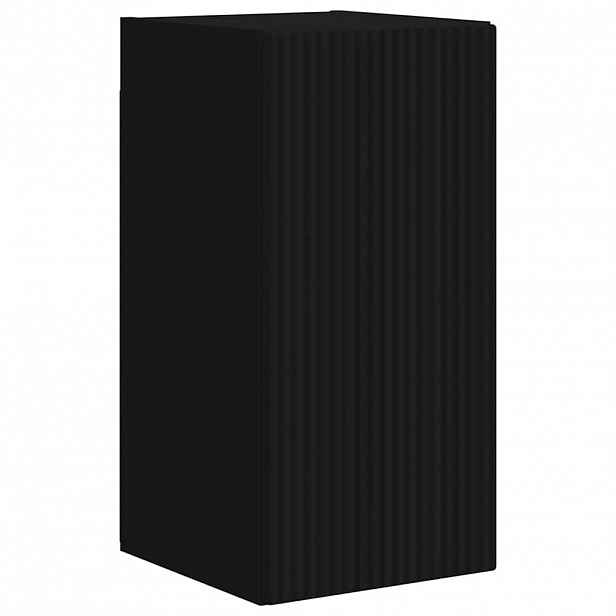 vidaXL TV wall cabinet 30 x 31 x 60 cm Černá Kompozitní dřevo