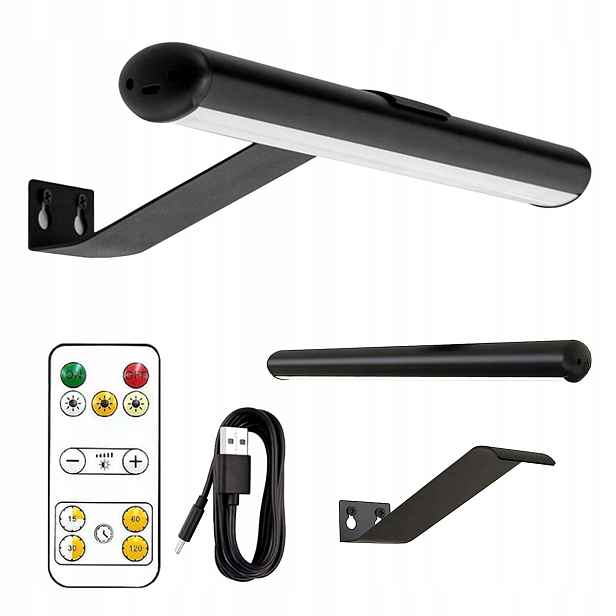 Led koupelnové nástěnné svítidlo Lampa nad zrcadlo 3 Barva Usb 4400 mAh