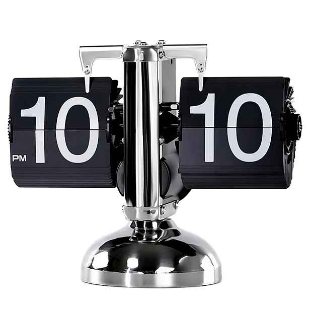 Stojící Mechanický Stolní Klapkový Hodinový Stroj Retro Flip Clock Vintage