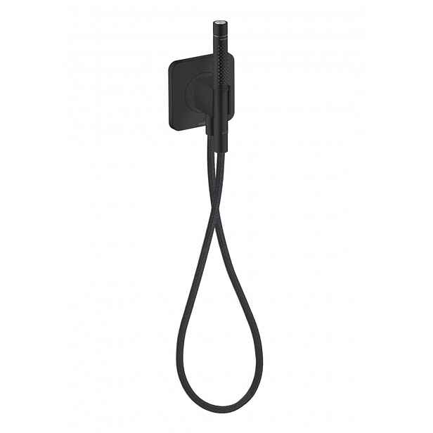Axor Citterio C - Set sprchové hlavice, kolínka a hadice, 2 proudy, matná černá 49626670