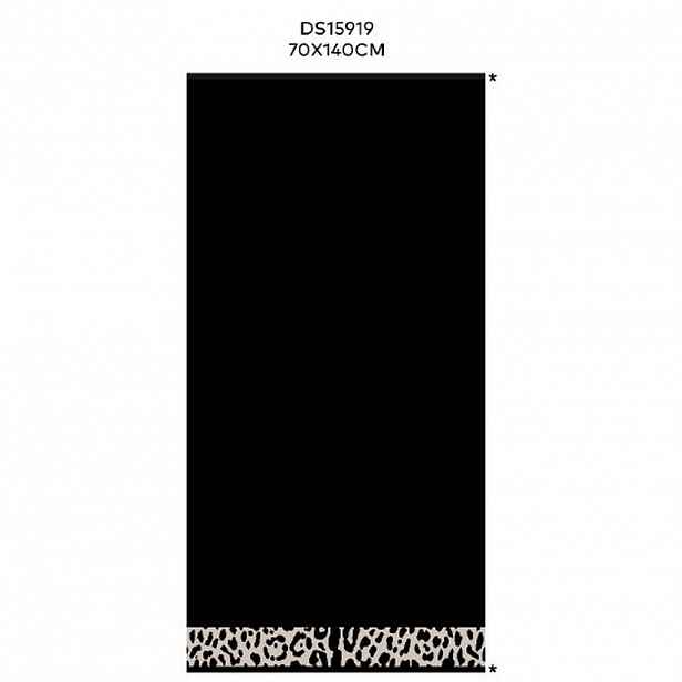 Dieter Knoll OSUŠKA DO SPRCHY, 70/140 cm, černá, béžová