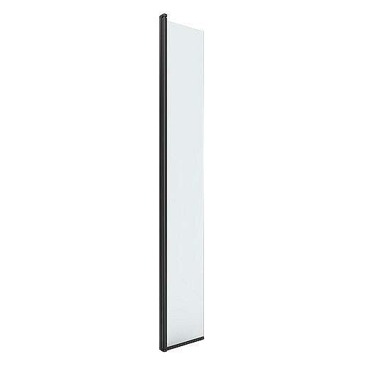 Otočná zástěna 35x200cm SAT Walk-in, černá, SIKOWIROZC