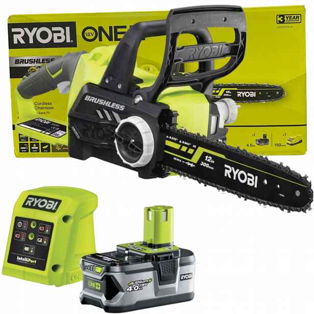 Ryobi 5133005547 RCS1830-140B Akumulátorová Řetězová Pila 4,0Ah 18V