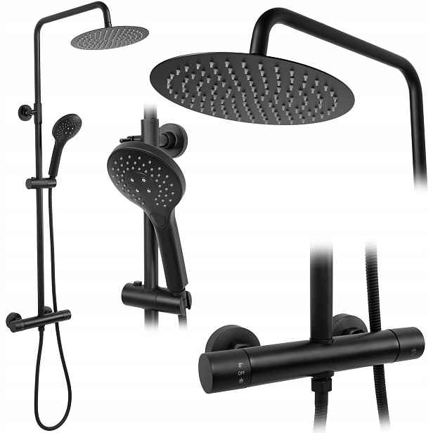 Sprchový Set Sprchová sada Vincent Black Rea
