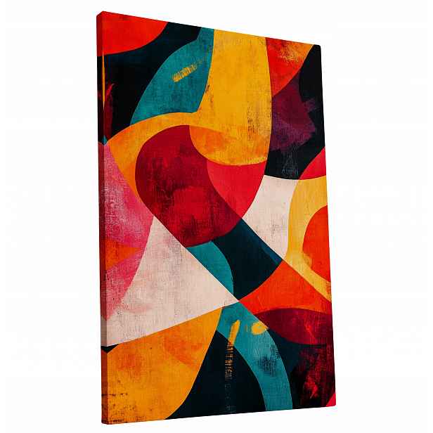 Obraz na plátně Barevný Abstraktní Světlý obraz do bytu, pokoje, obýváku 60x90