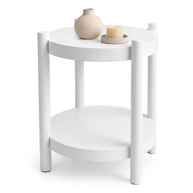 Ak furniture Konferenční stolek Terra 44,5 cm bílý
