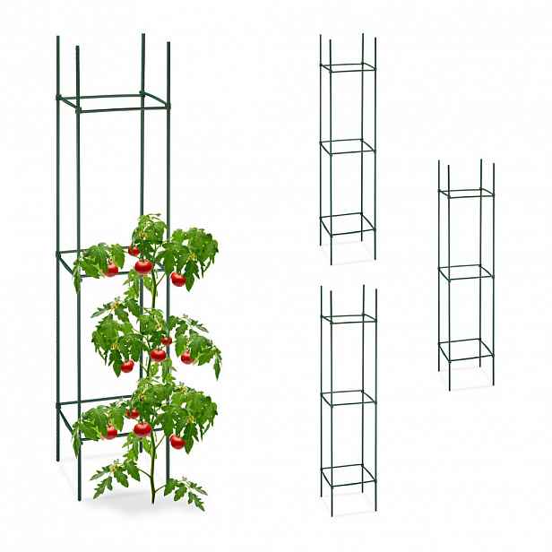Relaxdays OPORA Zelená 4dílná-sada 150 cm