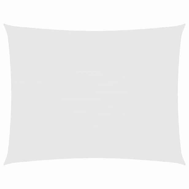 vidaXL Stínící plachta oxfordská látka obdélníková 2,5 x 3,5 m bílá