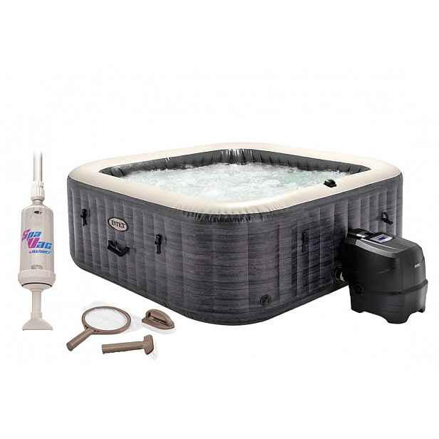 Marimex Vířivý bazén Pure Spa - Bubble Greystone Deluxe 4 AP + výhodná sada příslušenství - 19900148