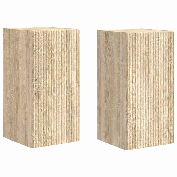 vidaXL TV wall cabinet 2 ks Sonoma Kompozitní dřevo